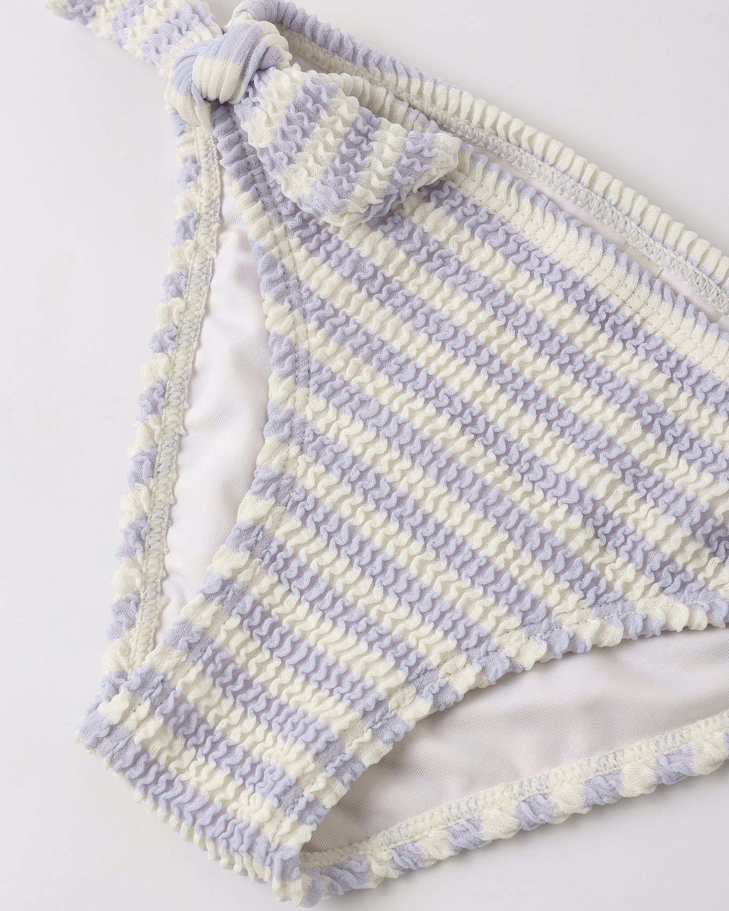 Cropped Rashguard Set || Periwinkle Stripe