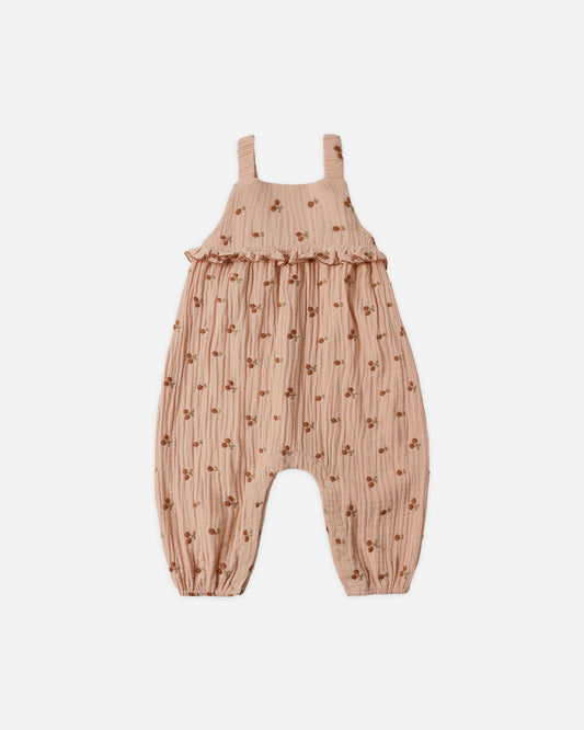 Kinsley Jumpsuit || Cherry Embroidery