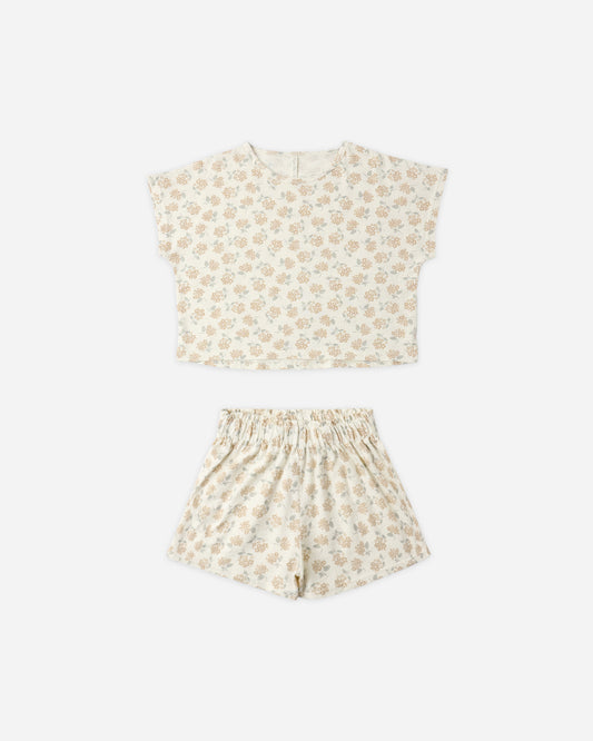 Raegan Set || Yellow Ditsy