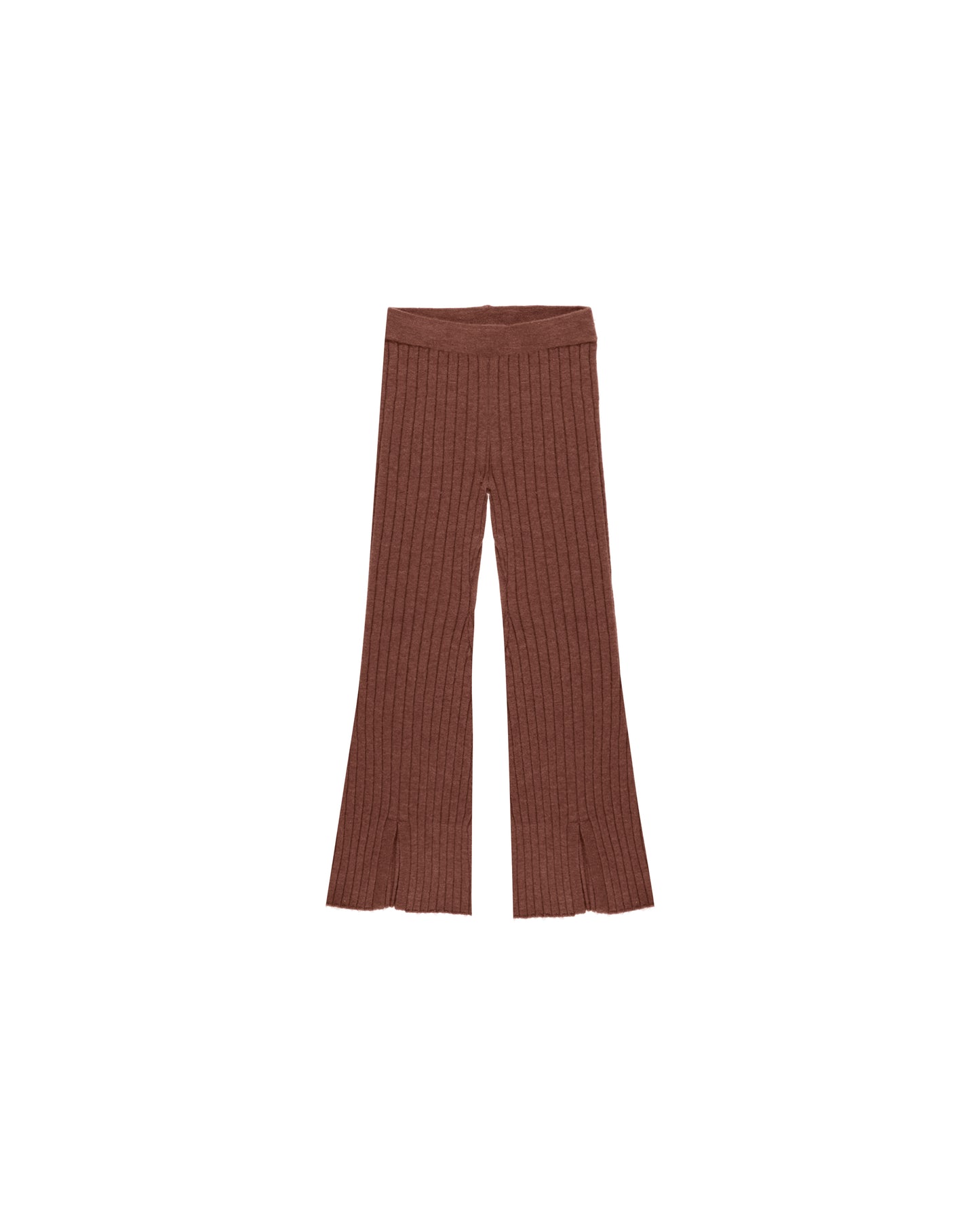 Flare Knit Pant || Brick