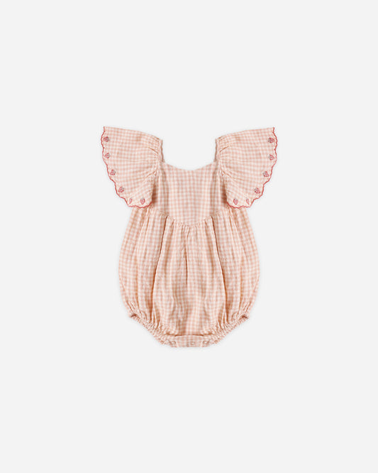 Roxy Romper || Petal Gingham