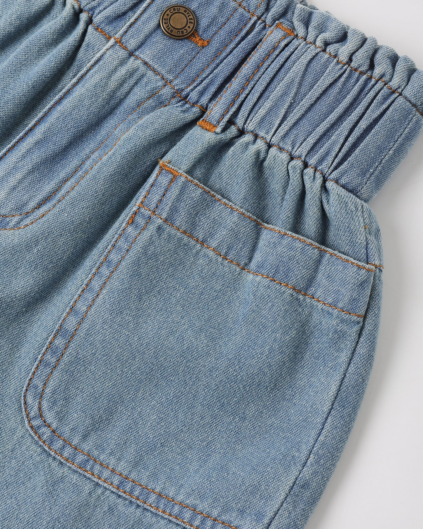 Alba Short Denim || Washed Blue