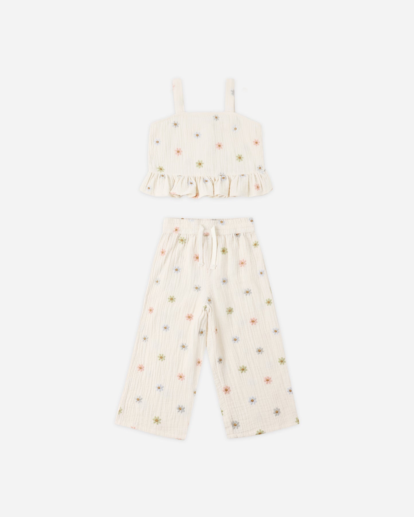 Kayli Set || Embroidered Daises