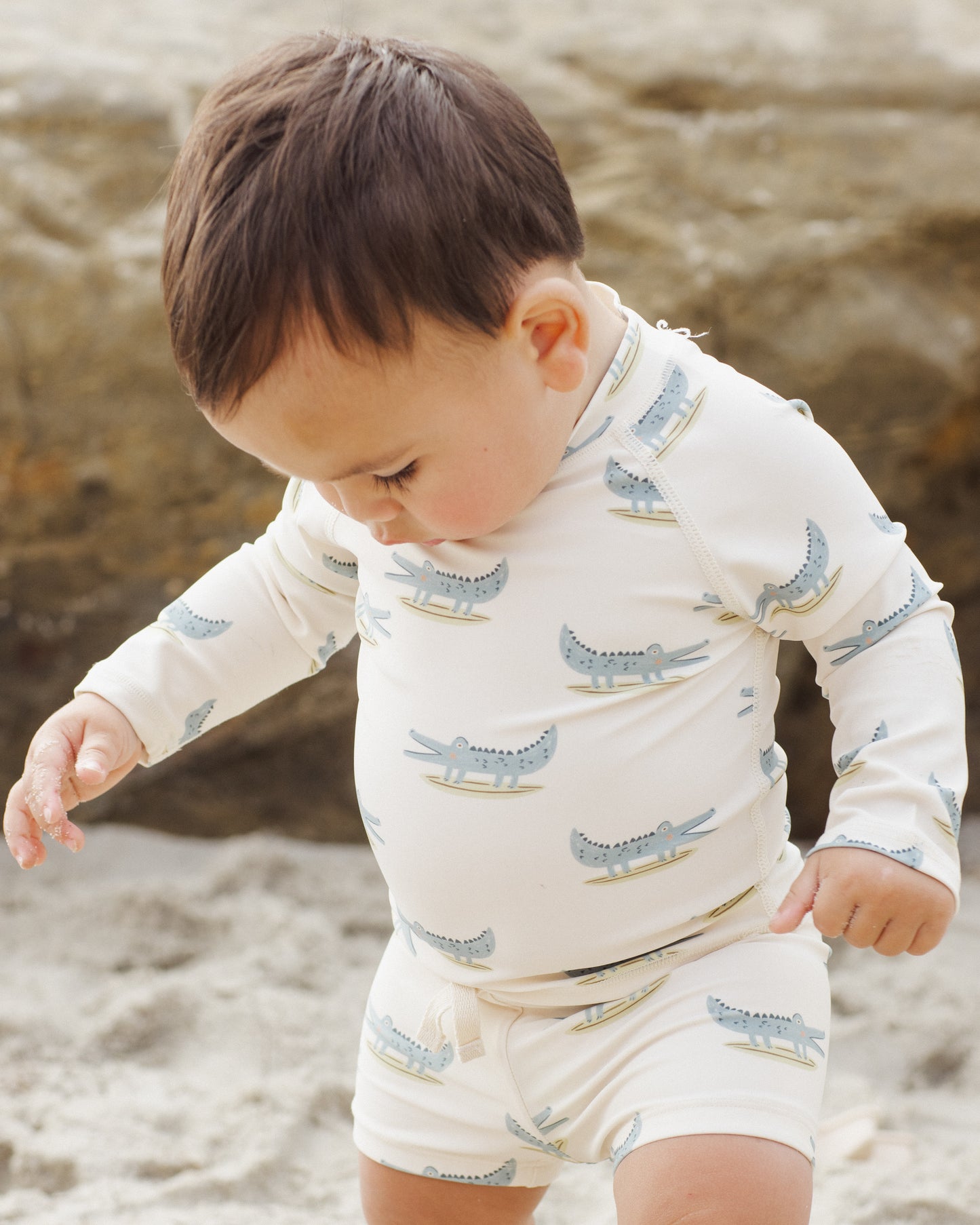 Boys Rashguard Set || Alligator