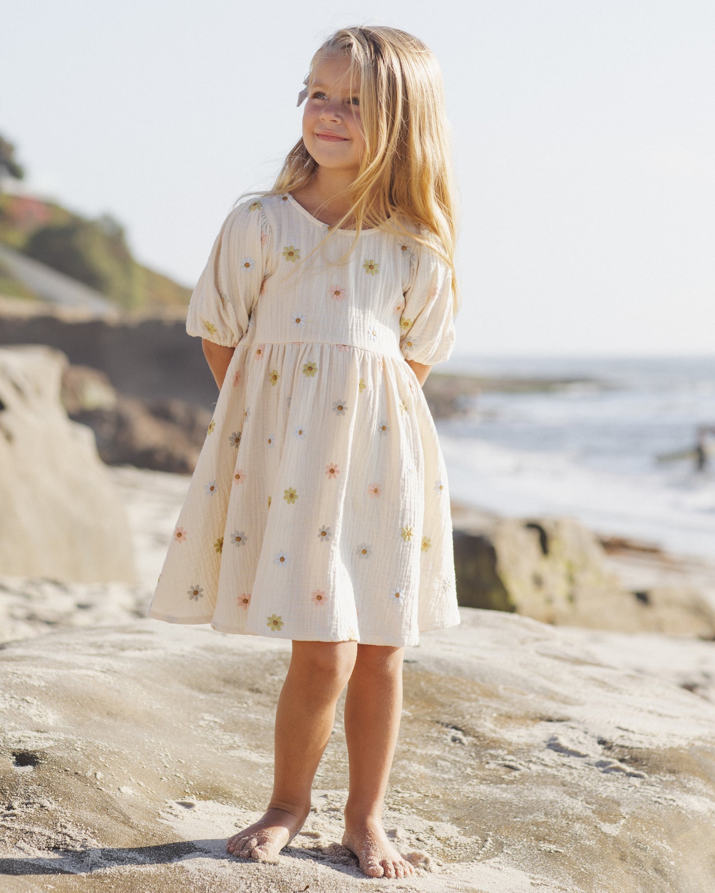 Marley Dress || Embroidered Daisies