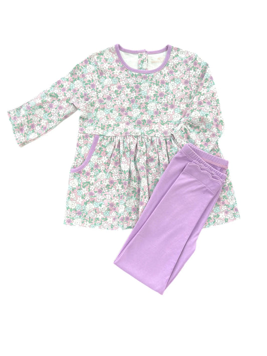 Saylor Knit Legging Set | Lavender Floral