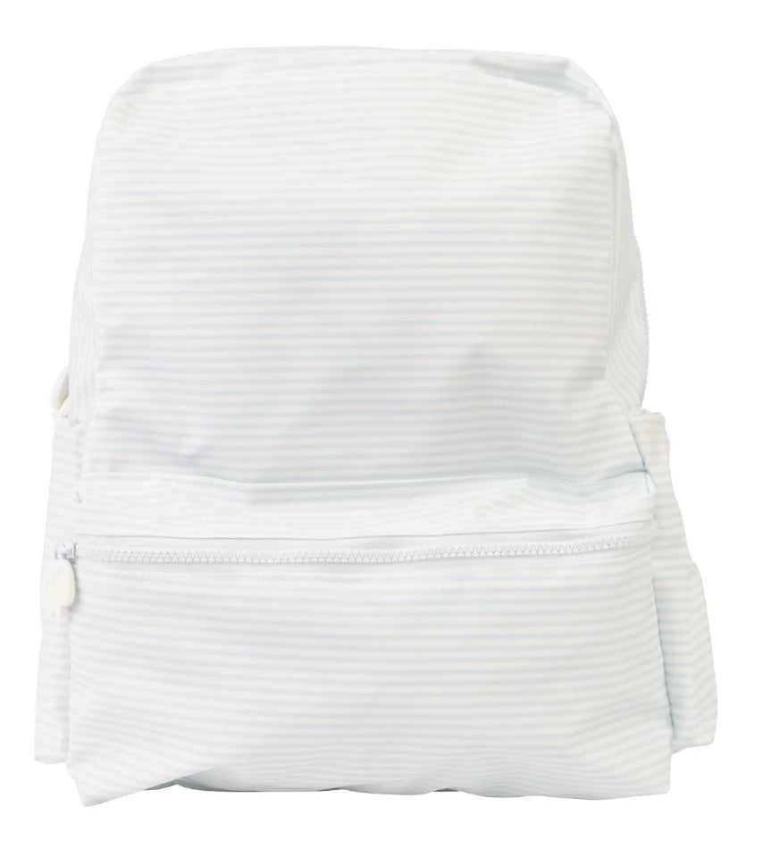 Large Backpack | Light Blue Stripe