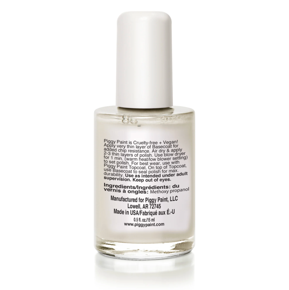 Piggy Paint- Basecoat + Sealer Nail Polish Non-toxic Kids Nail Polish