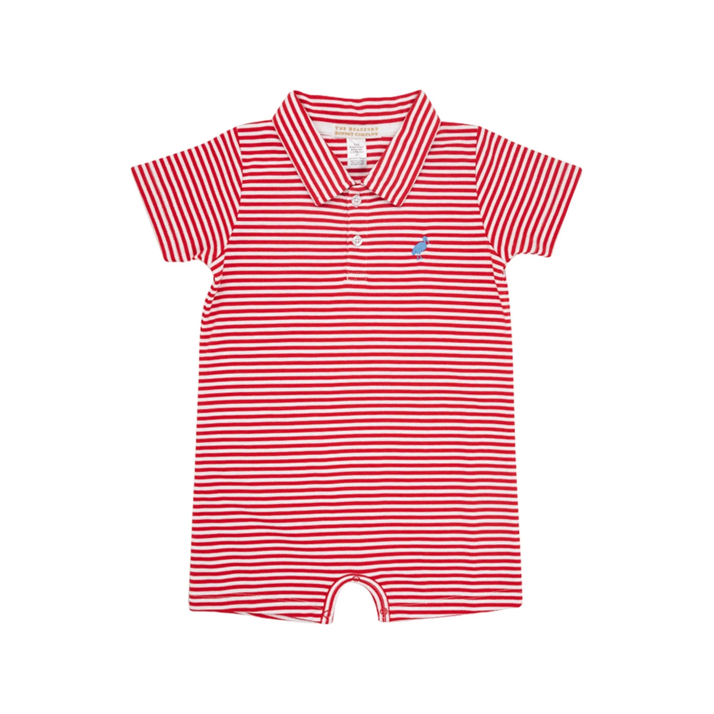 Sir Propers Romper | Richmond Red w/ Barbados Blue