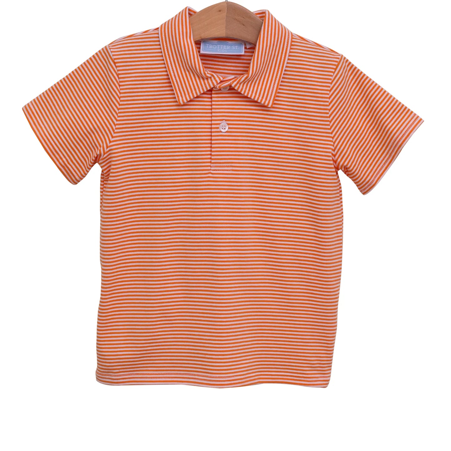 Henry Game Day Polo | Orange Stripe