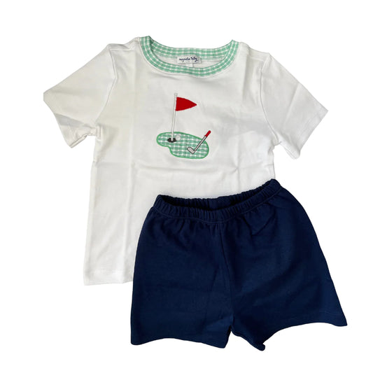 Hole in One Applique Short Set | Navy