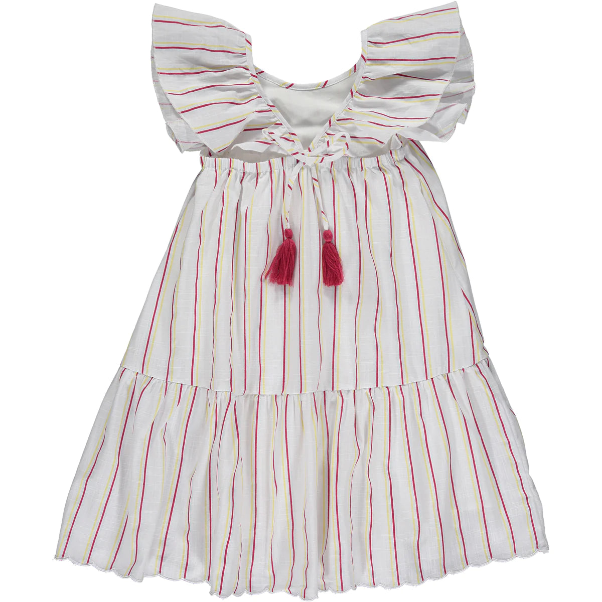 Joplin Dress | Blue/Red/Gold Stripe