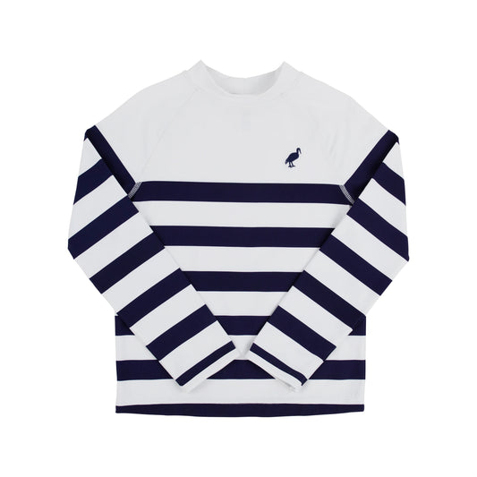 Walker's Wave Spotter Swim Shirt-UPF | Nantucket Navy Stripe