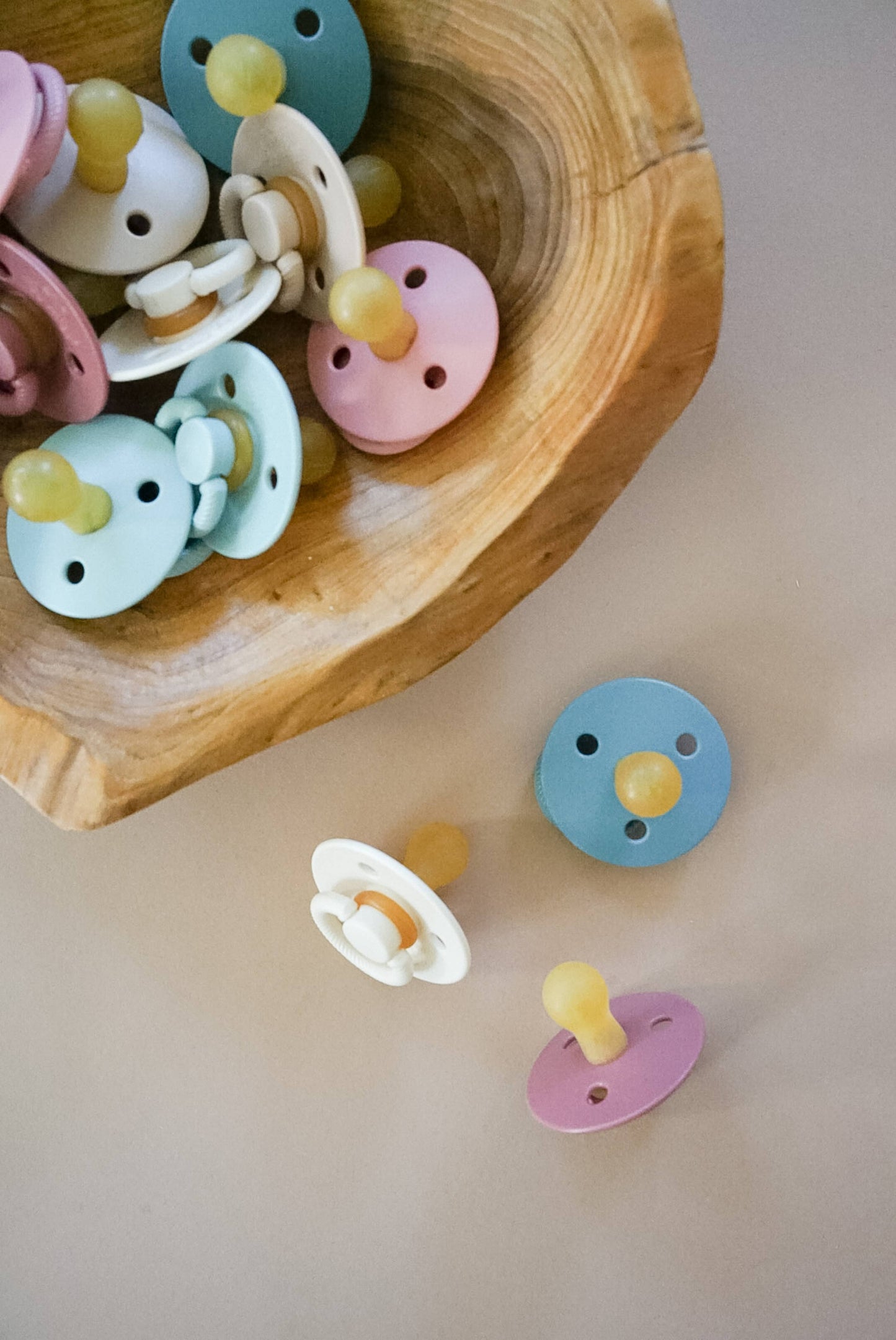 Itzy Soother™ Natural Rubber Paci Sets - Blossom + Rosewood