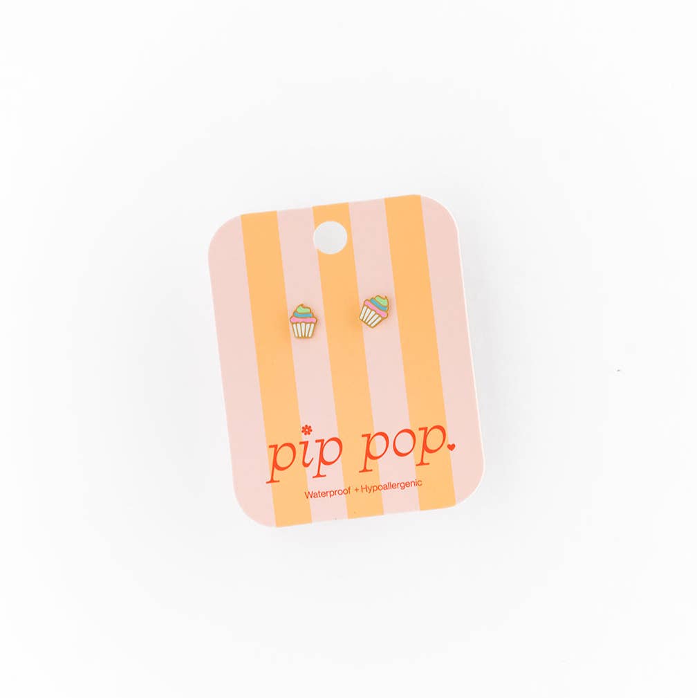 Rainbow Cupcake Earrings