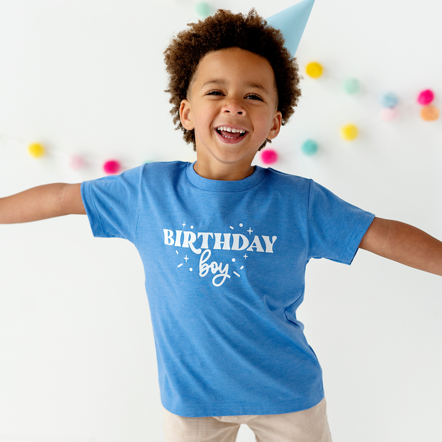 Birthday Boy Shirt | White & Blue