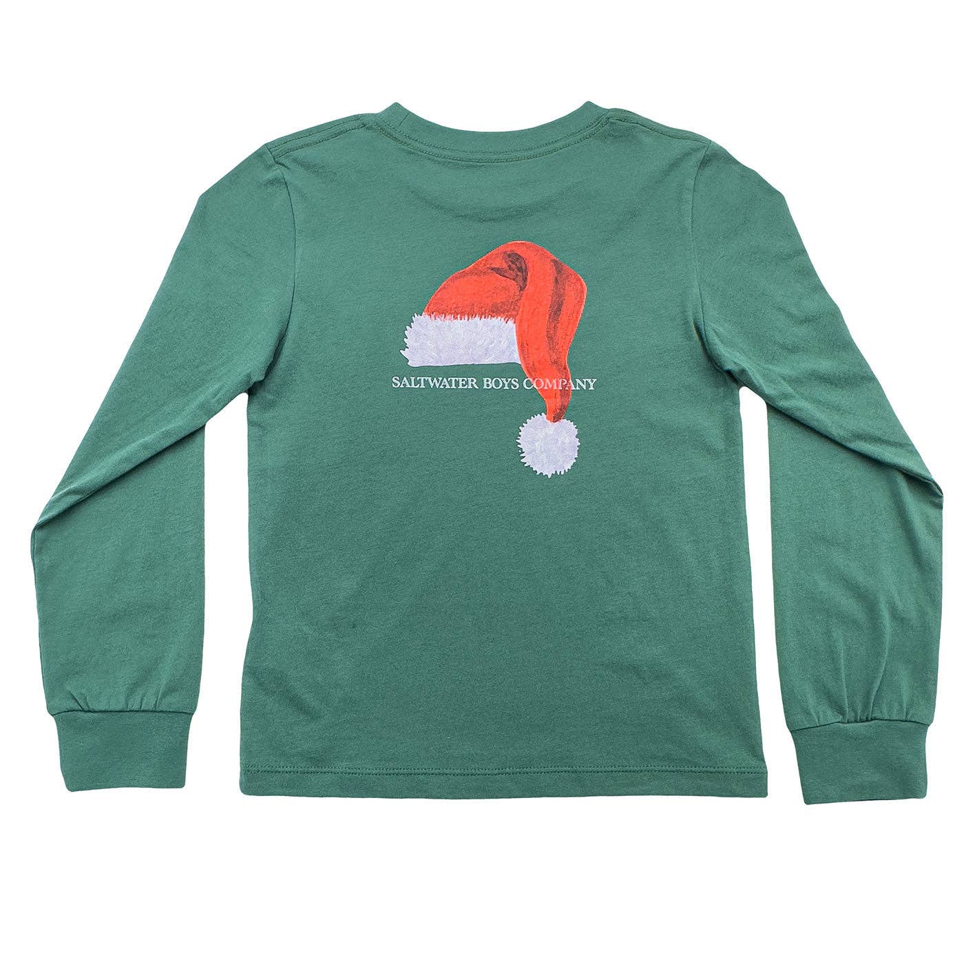 Santa Hat Graphic Tee LS | Green