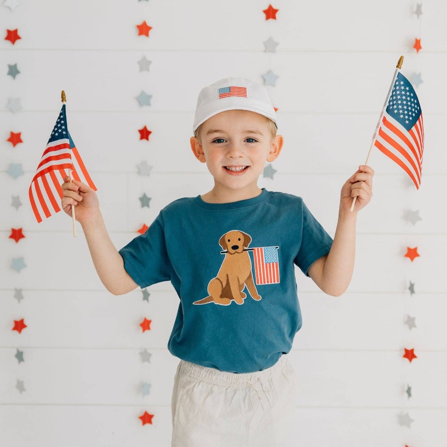 American Flag Patch Baseball Hat