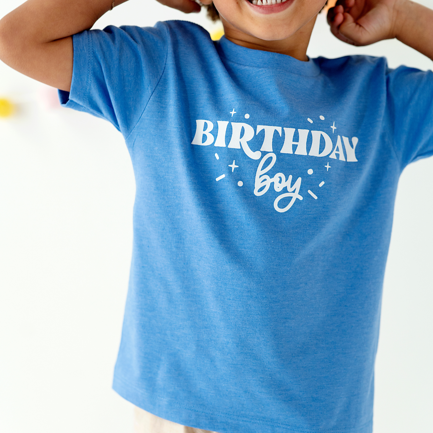 Birthday Boy Shirt | White & Blue