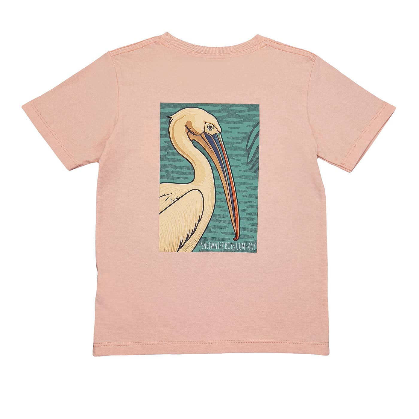 Boys Pelican SS Graphic Tee | Salmon