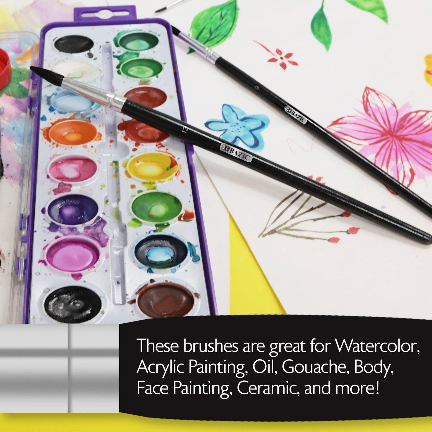 Paint Brush Round Natural Hair