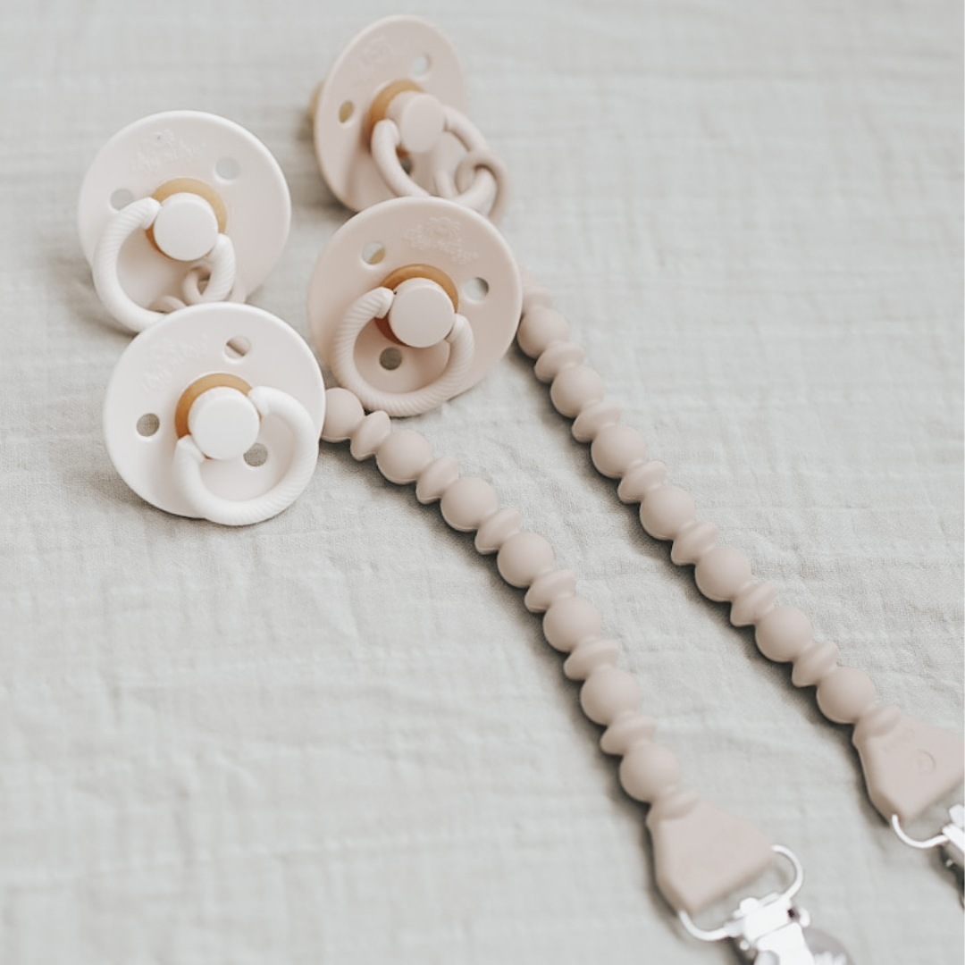 Itzy Soother™ Natural Rubber Paci Sets - Blossom + Rosewood