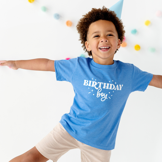 Birthday Boy Shirt | White & Blue