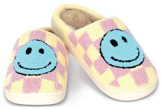 Iscream - Happy Check Slippers Large