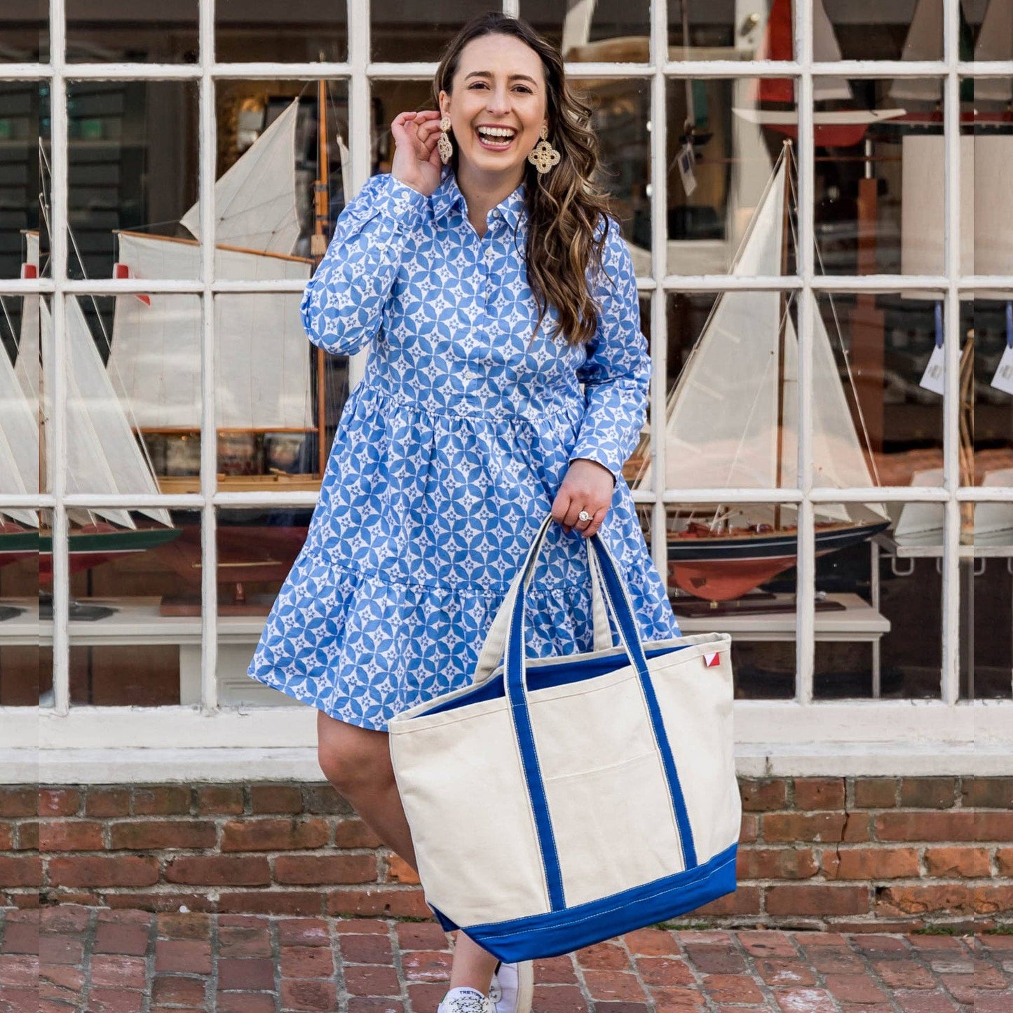 ShoreBags Classic Tote Large | Navy