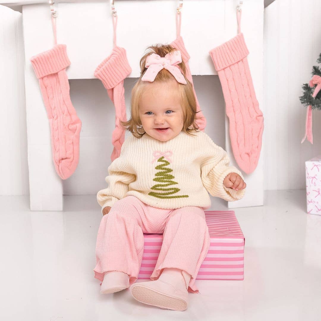 Coquette Christmas Tree Knit Sweater