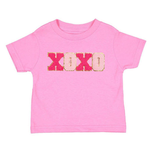 XOXO Patch Valentine's Day Short Sleeve T-Shirt