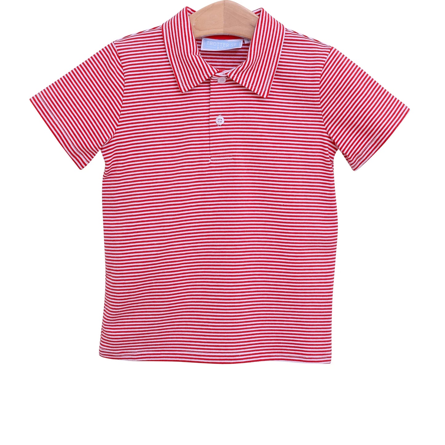 Henry Game Day Polo | Red Stripe