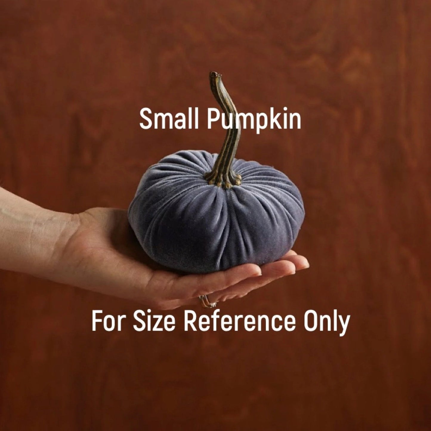 Handmade Small Velvet Pumpkins