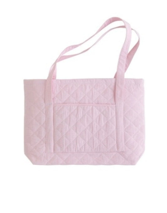 Quilted Light Pink Duffle