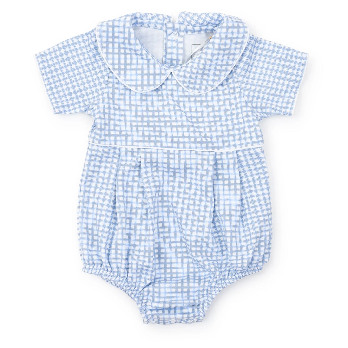 Palmer Bubble | Light Blue Box Plaid