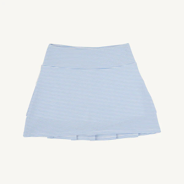Prepletic™ Cindy Skort | Beale Street Blue Seersucker with Worth Aveune White