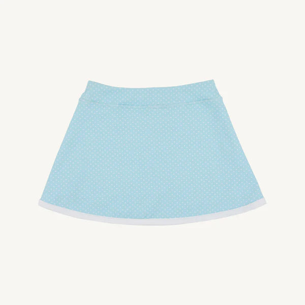 Prepletic™ Samantha Skort | Belhaven Blue Micro Dot with Worth Avenue White