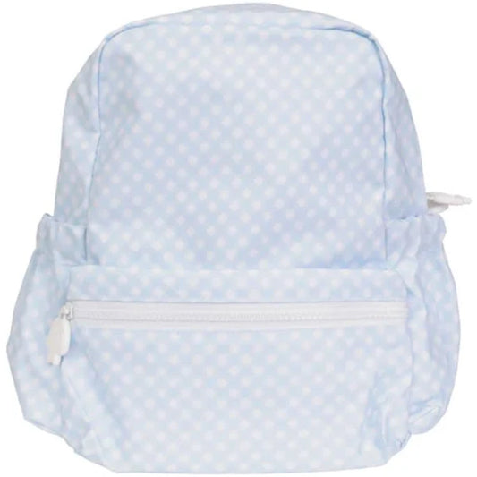 Apple of My Isla Small Backpack | Blue Gingham