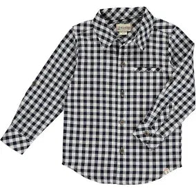 Atwood Woven Shirt | Black/White Micro Plaid