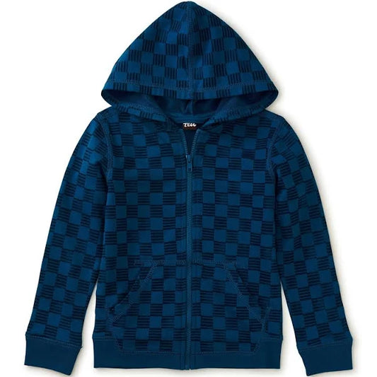 Good Sport Hoodie Striped Checkerboard