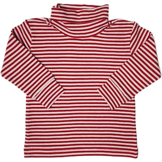 Interlock Turtleneck | Red and White Stripe