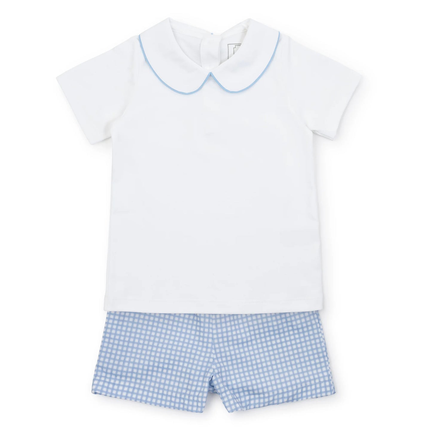 Field Short Set | Light Blue Box Plaid