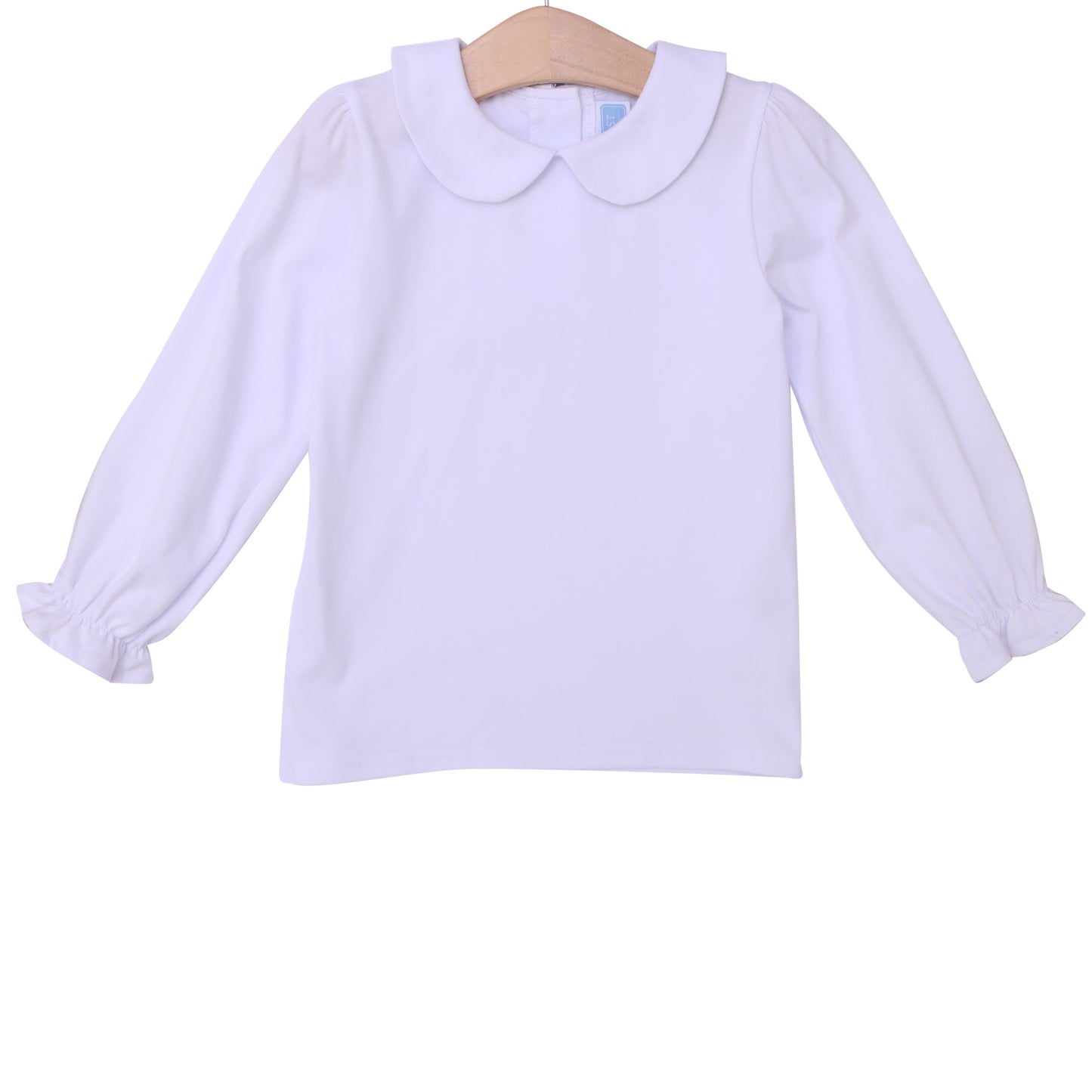 Peter Pan Collared Long Sleeve Shirt | White