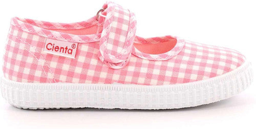 Cienta- Mary Jane- Pink Gingham