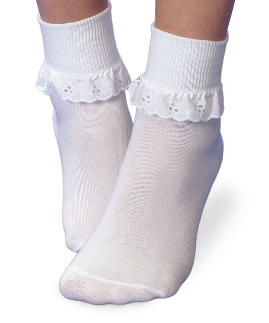Eyelet Lace Socks | White