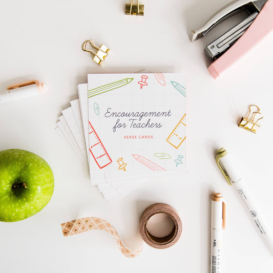 The Daily Grace Co - Encouragement for Teachers Verse Cards