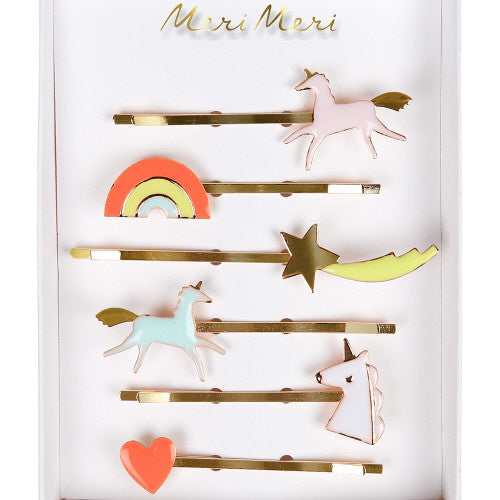 Unicorn Enamel Hair Slides