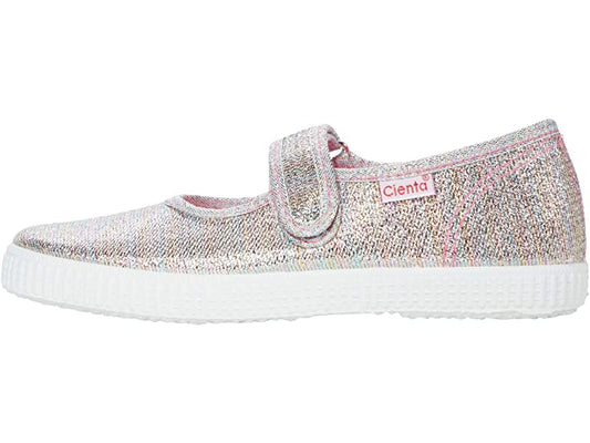 Canvas Mary Jane | Multicolor Sparkle