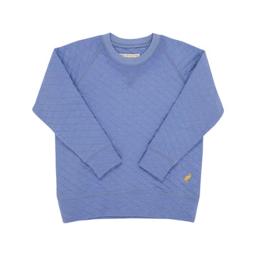 Cassidy Comfy Crewneck Quilted Park City Periwinkle