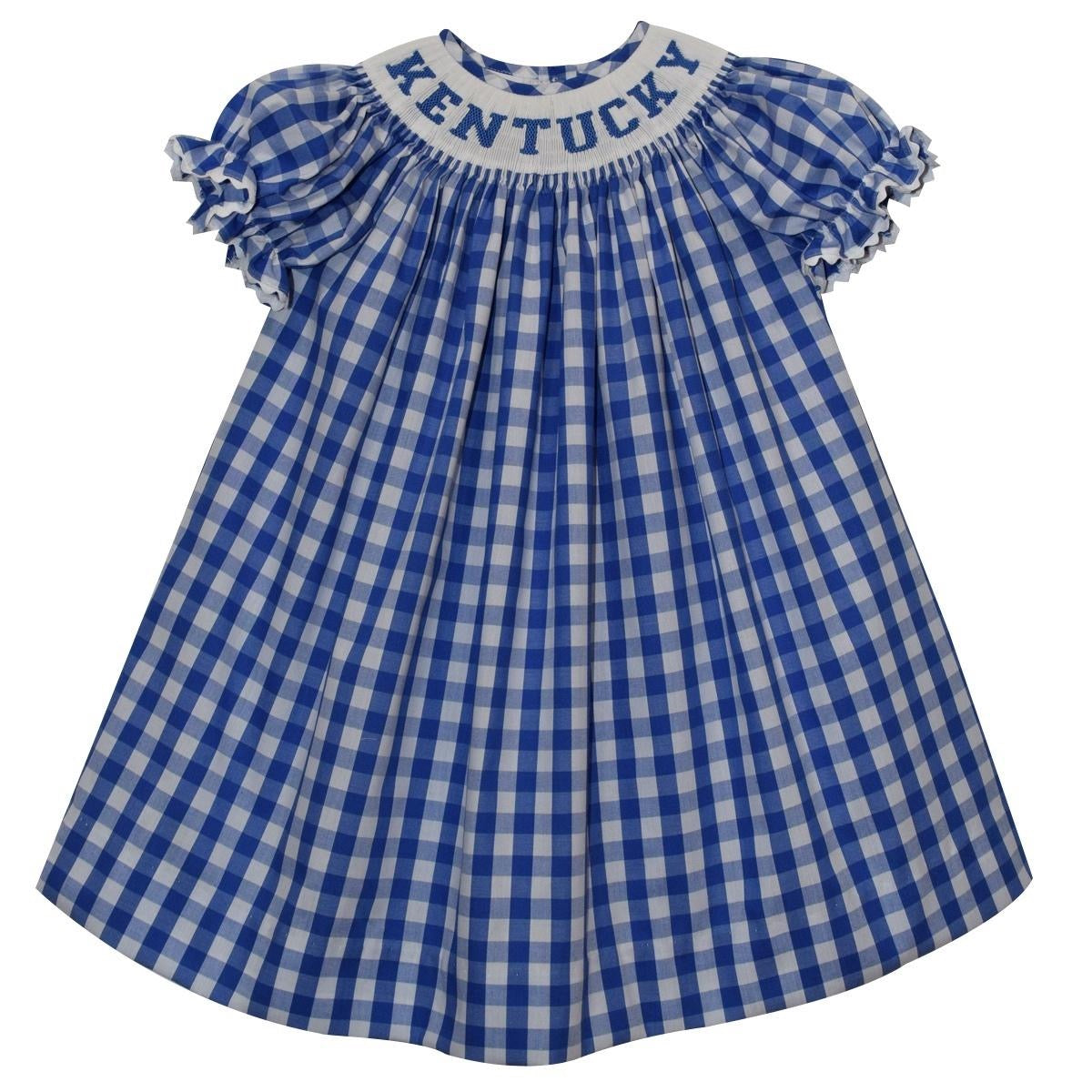 Kentucky Smocked Bishop Short Sleeve Dress